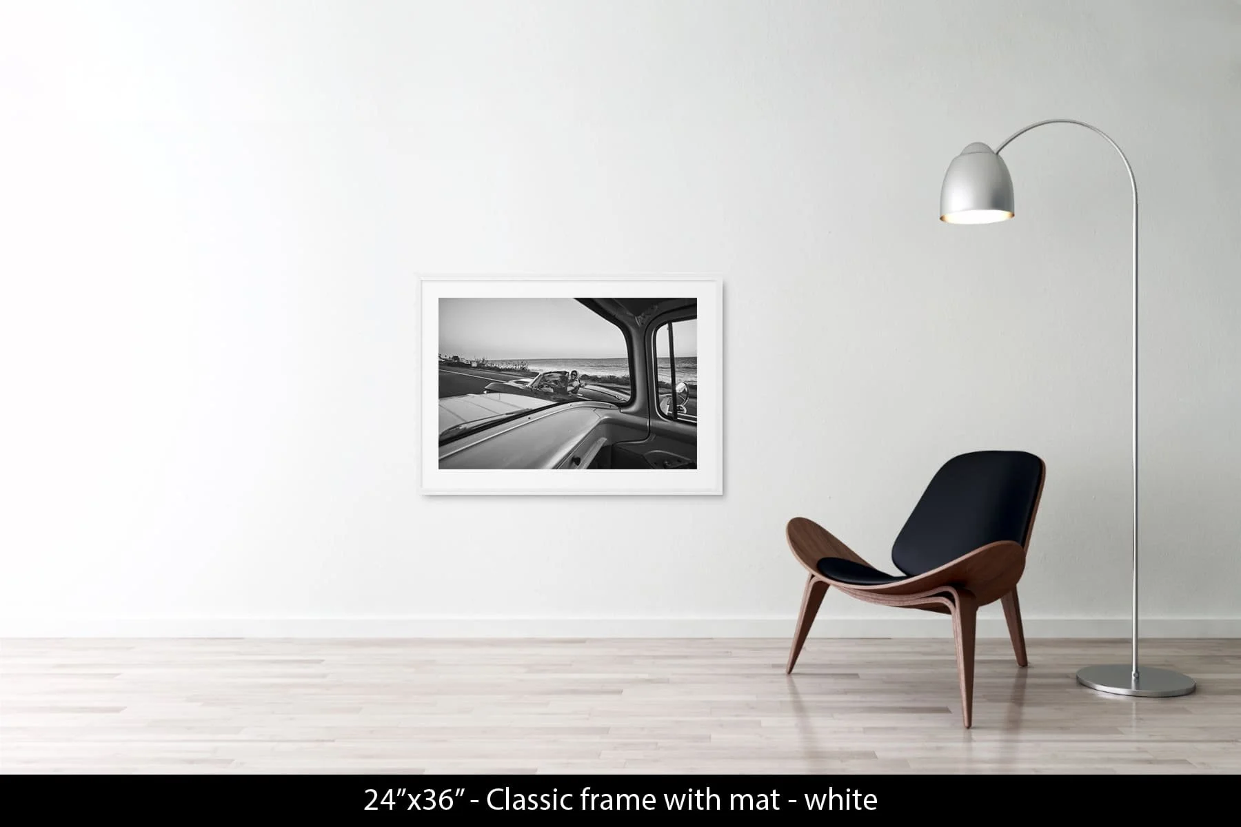 24"x36" | Classic Frame White + Mat
