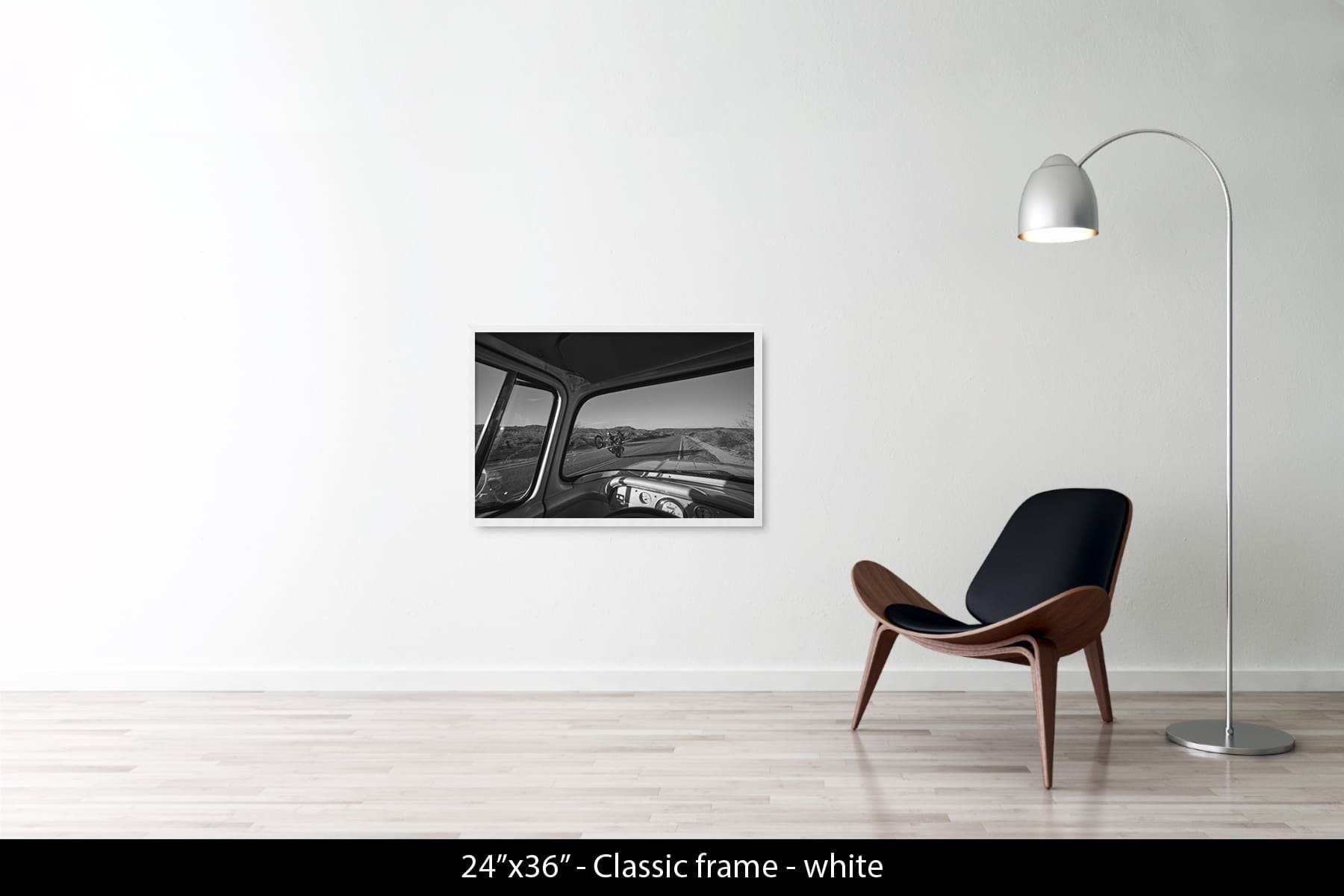 24"x36" | Classic Frame White