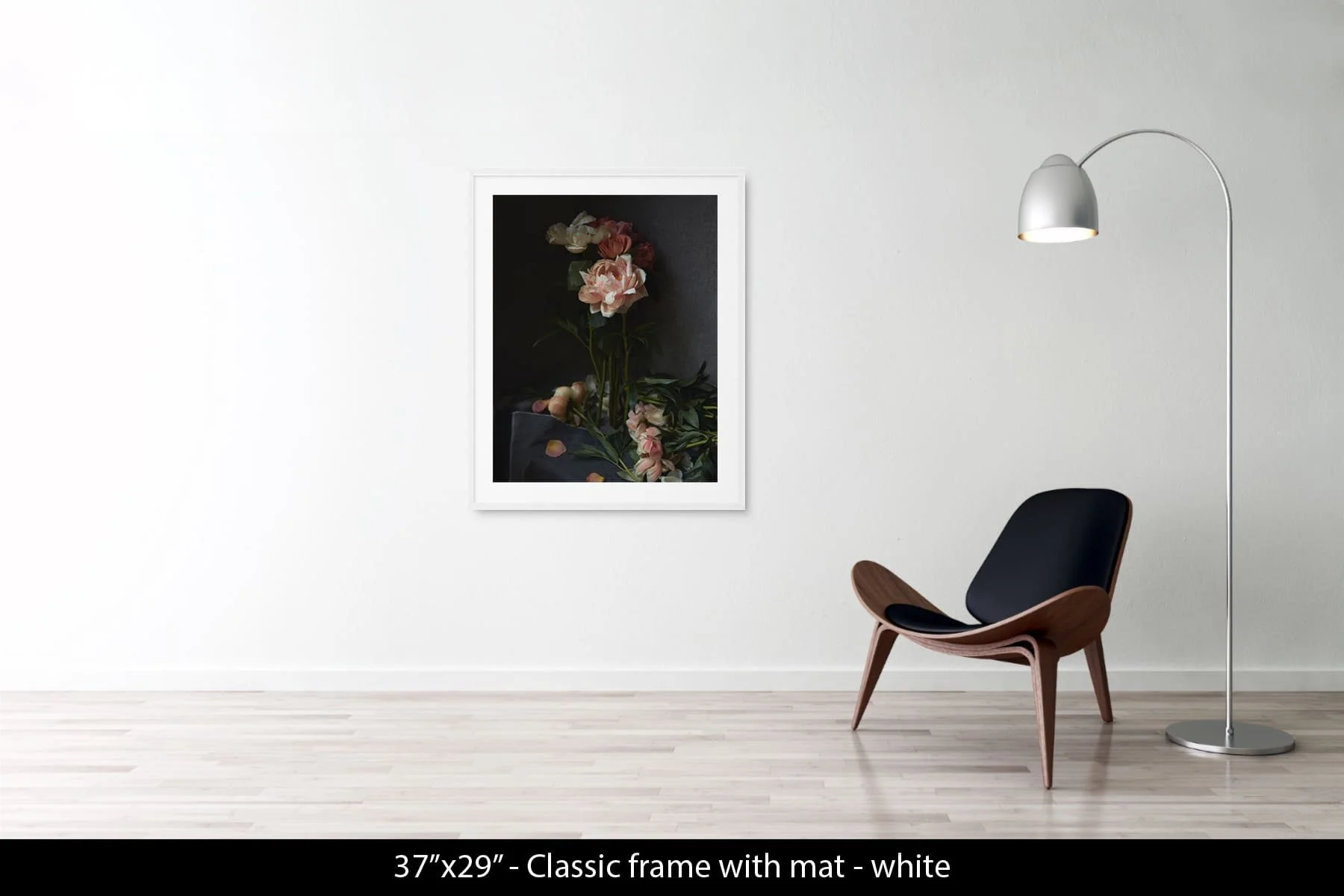 45"x30" | Classic Frame White + Mat