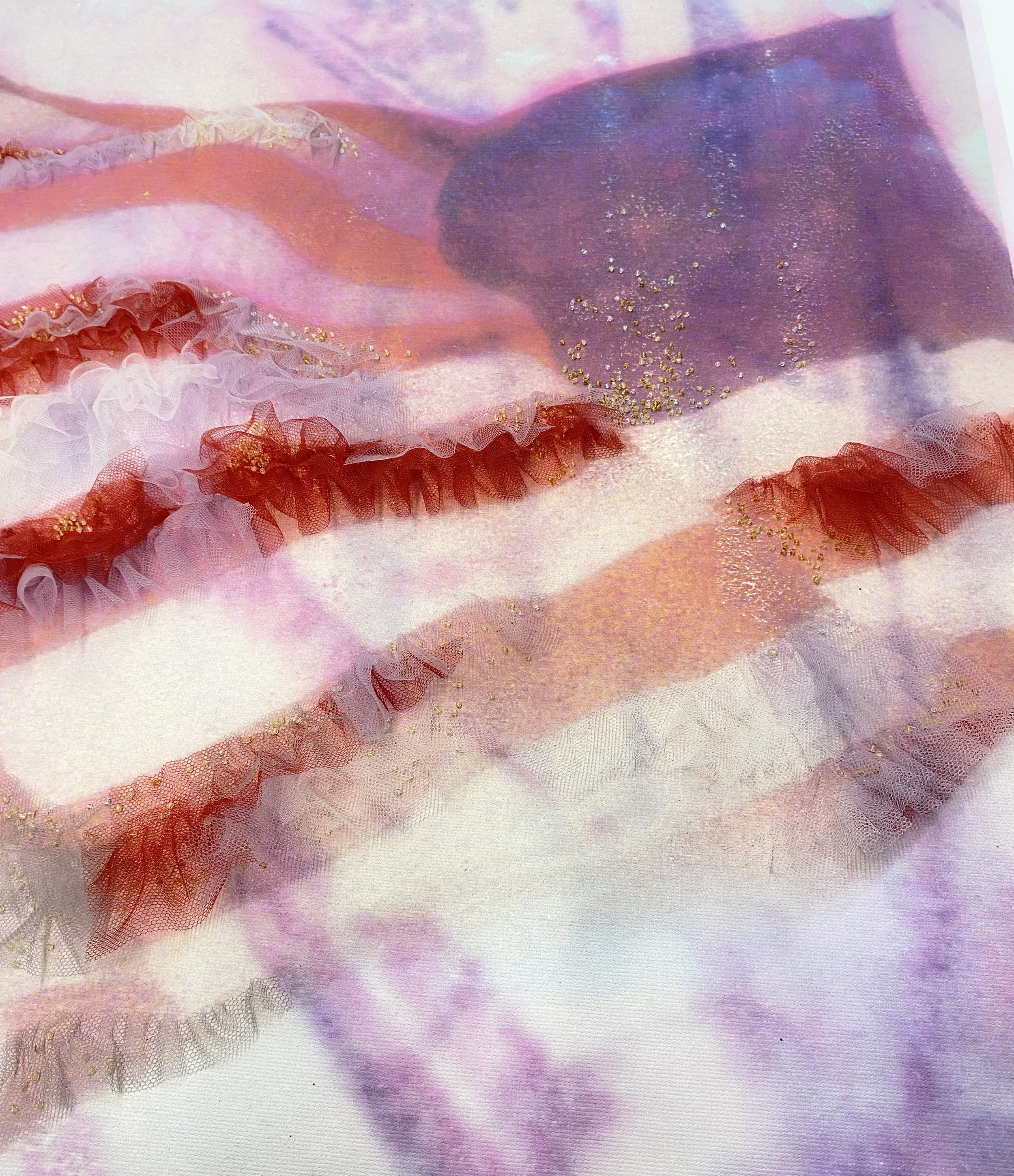 Threads of Time, American Flag, 2025 - Robert Farber x Atelier Lebuisson (Close-up)