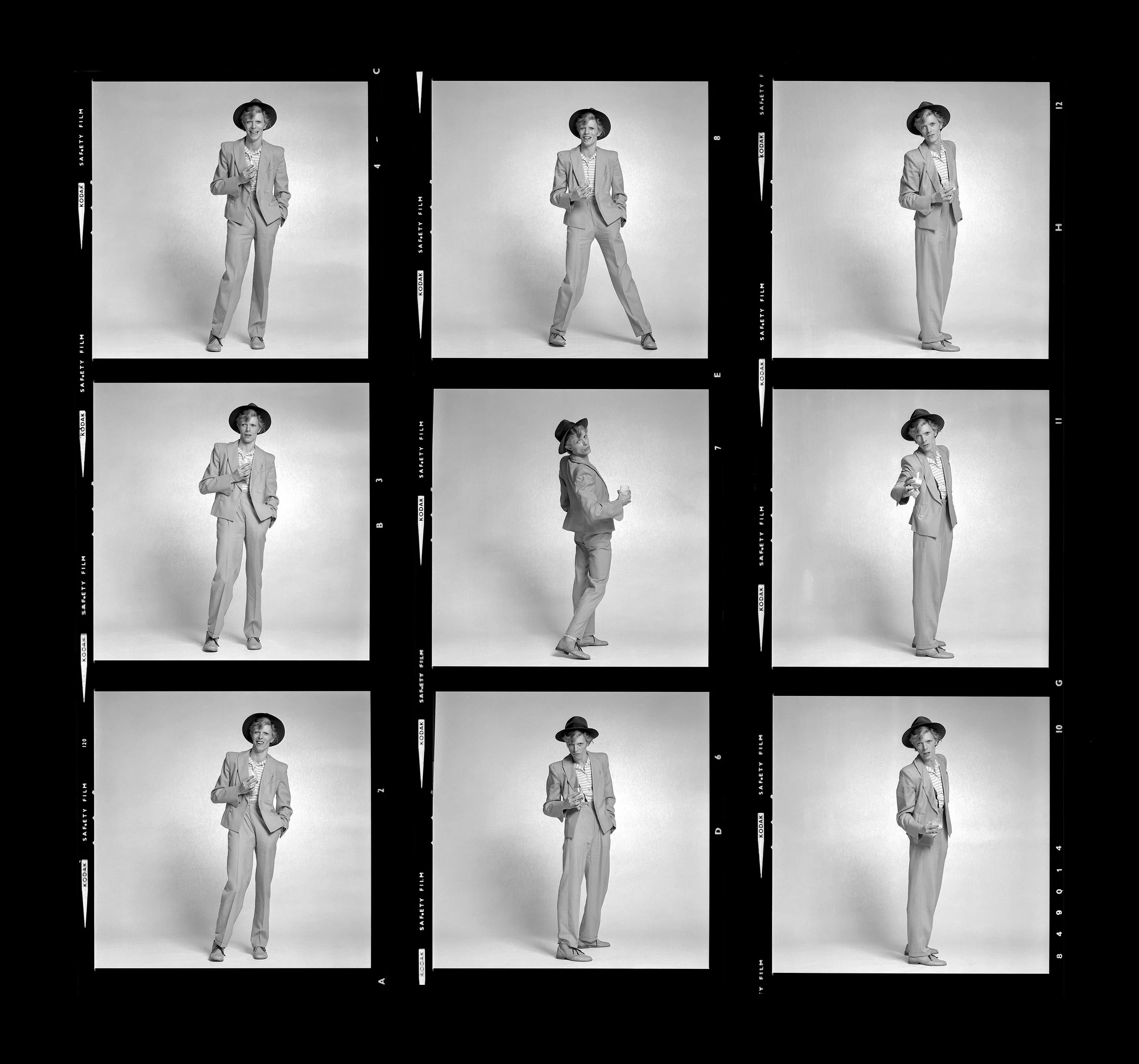 David Bowie Contact Sheet 01 by Terry O'Neill