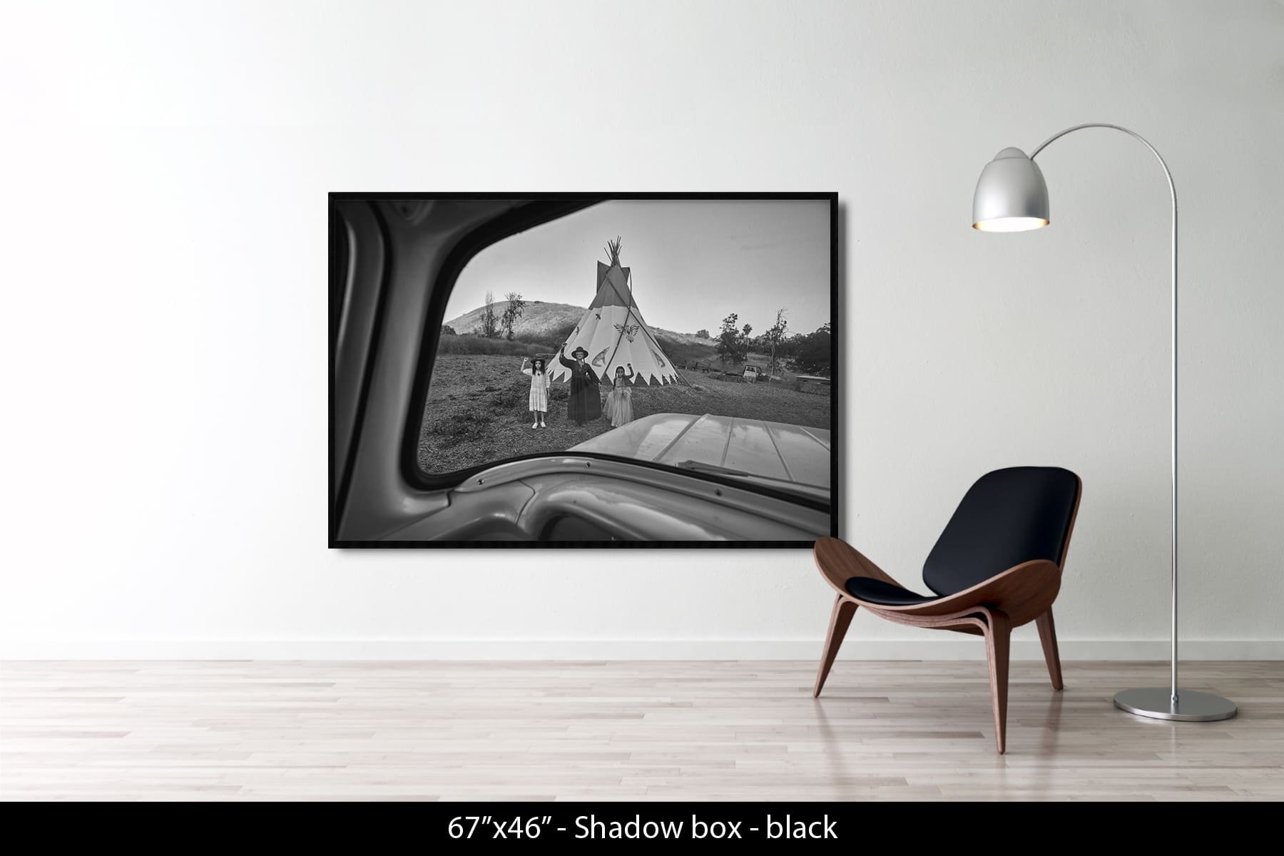 69"x46" | Shadow Frame Black