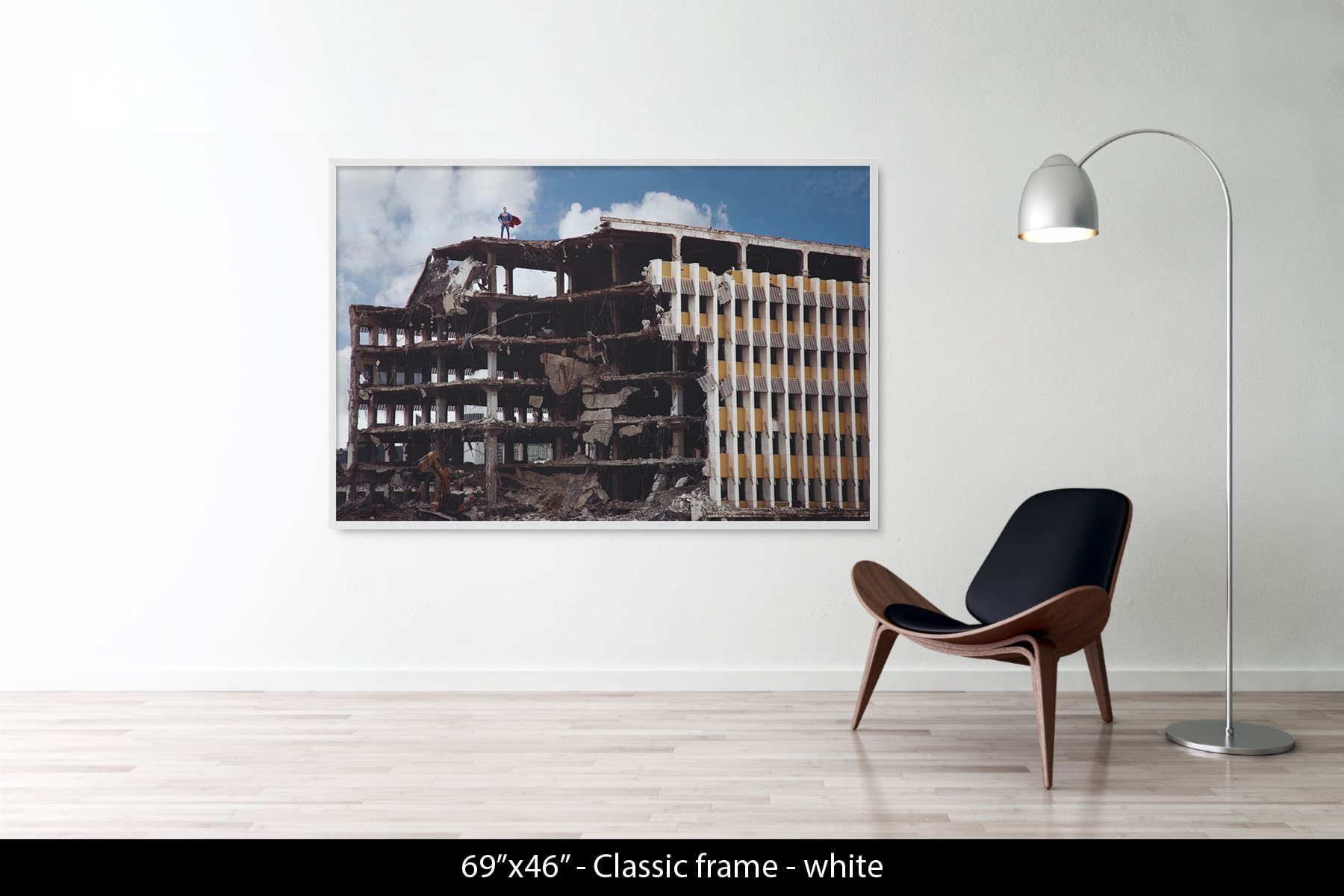 69"x46" | Classic Frame White