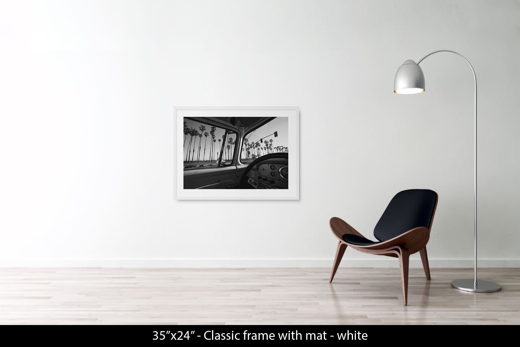 36"x24" | Classic Frame White + Mat