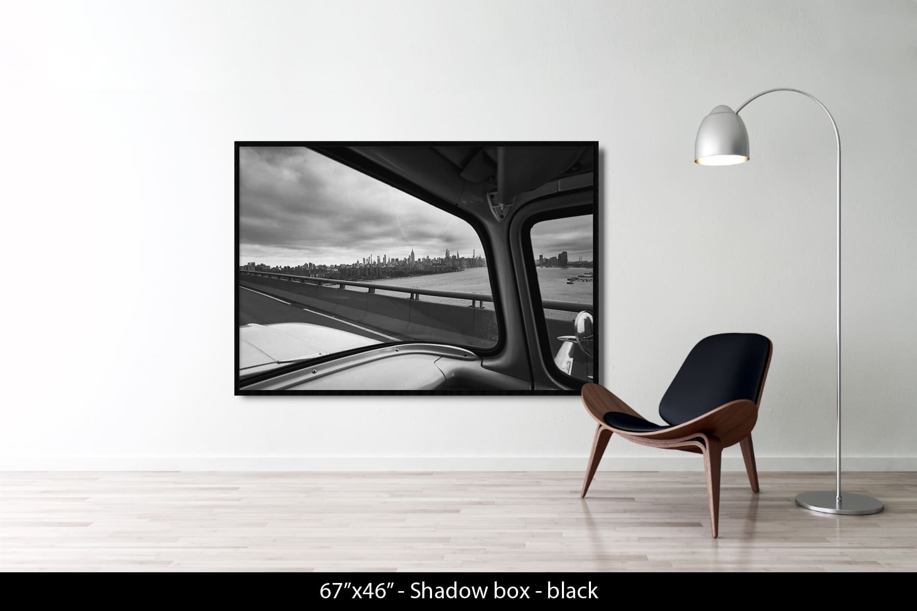 69"x46" | Shadow Frame Black
