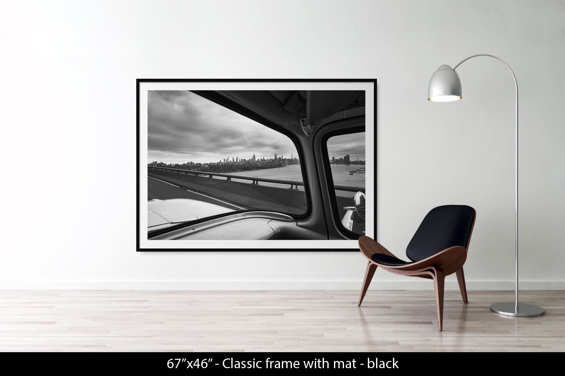 69"x46" | Classic Frame Black + Mat