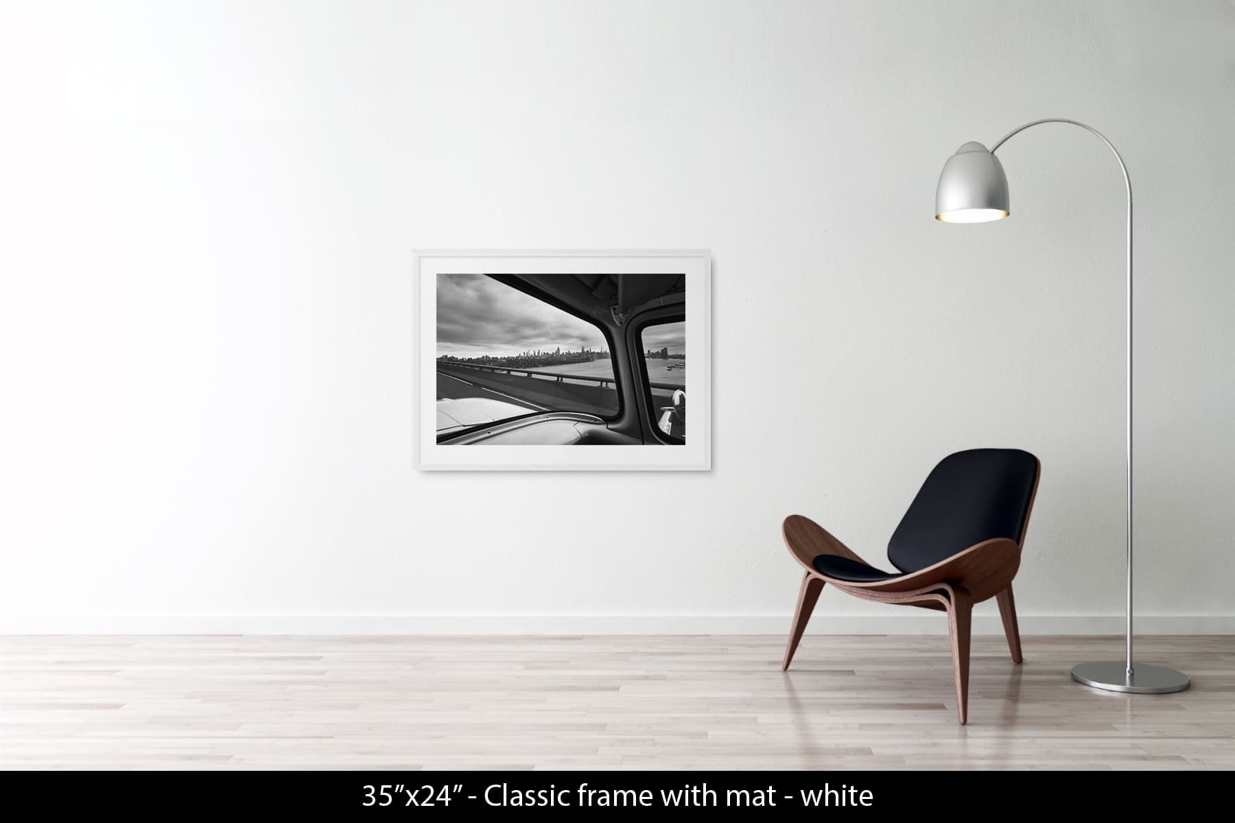 36"x24" | Classic Frame White + Mat