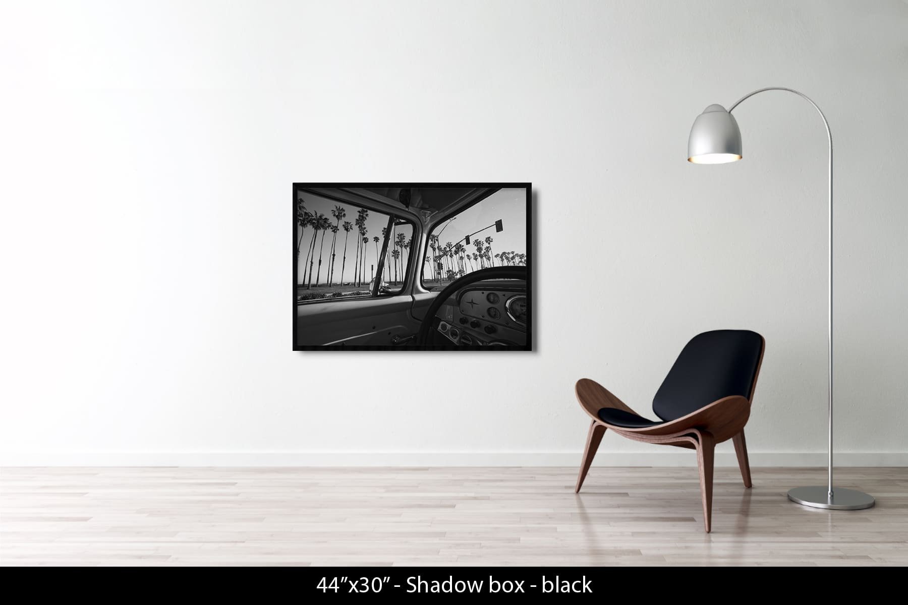 45"x30" | Shadow Frame Black