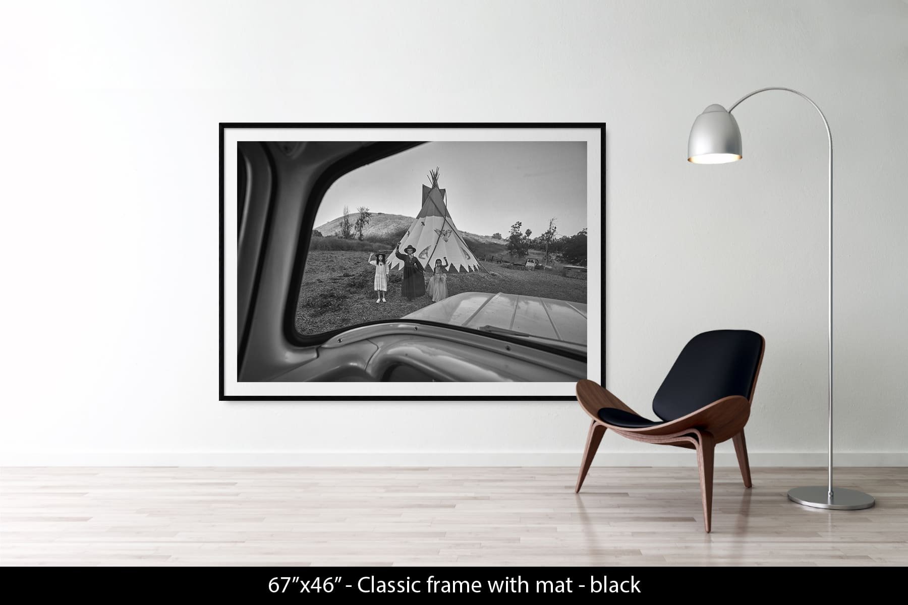 69"x46" | Classic Frame Black + Mat