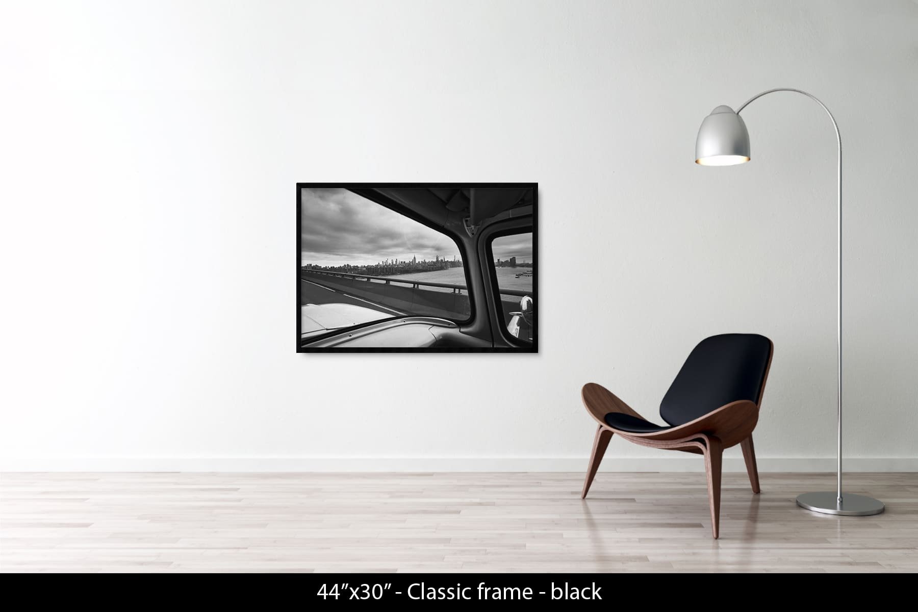 45"x30" | Classic Frame Black