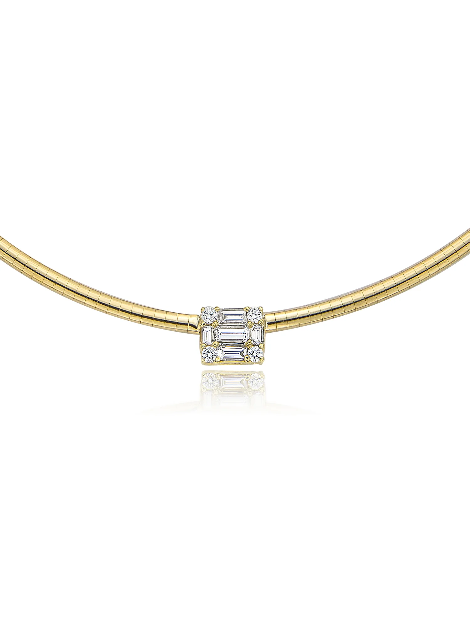 CN-0016 Clarity Yellow Gold Chocker Necklace Close Up.jpg