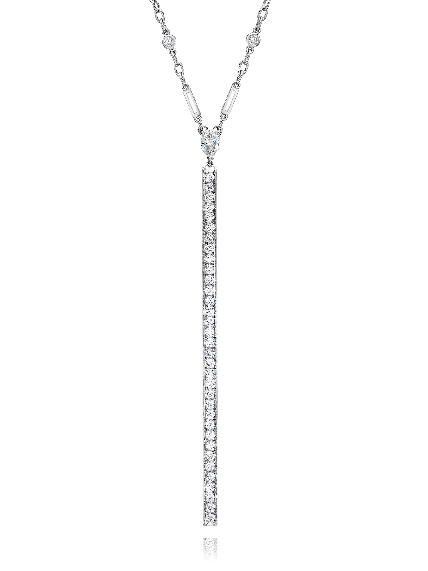 tiffany diamond bar necklace