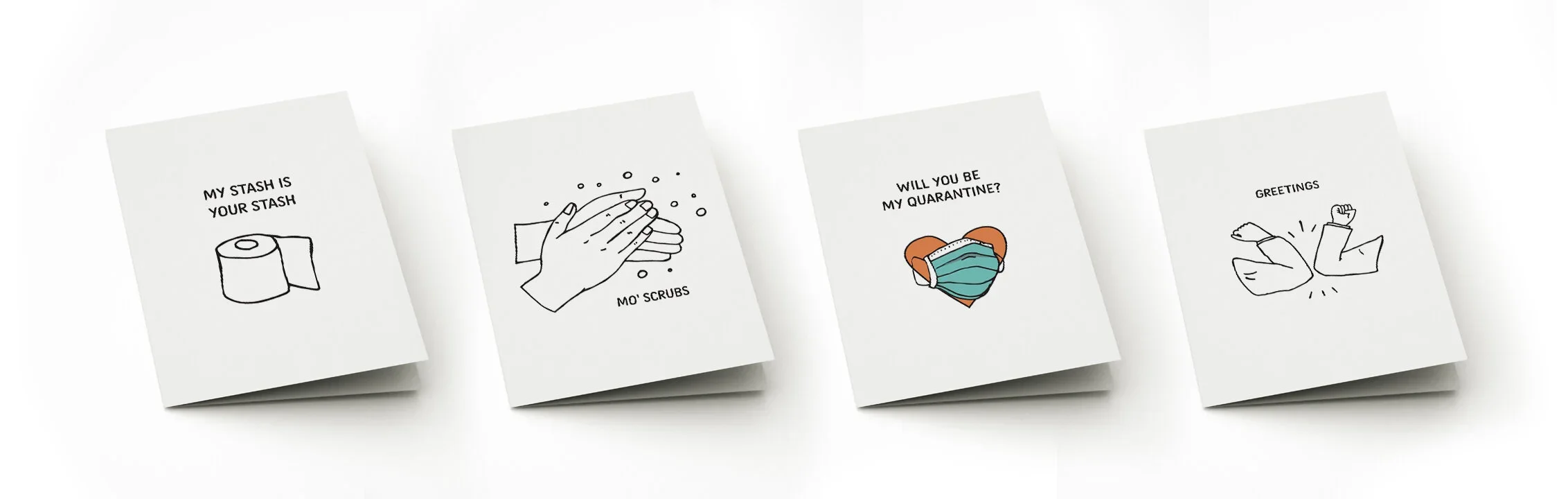  Printed and sold these cards during the pandemic to benefit the World Health Organization. 
