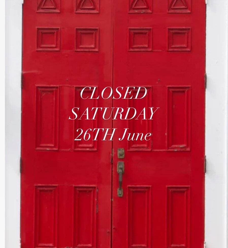 Due to the NSW Health announcement we will be closed for trade tomorrow Saturday 26th June. We will post more info regarding when we are able to trade once we have clarity from NSW Health around &ldquo;essential services&rdquo; Stay safe Sydney xx