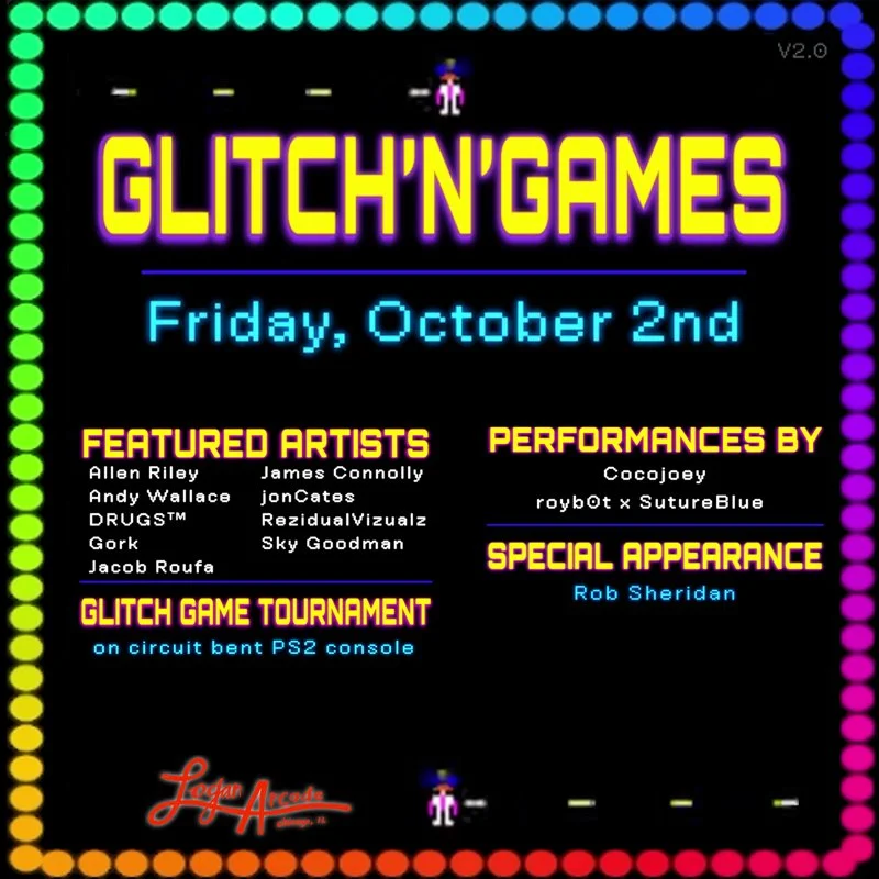 royb0t ✕ SutureBlue performance at Glitch'N'Games 2 Exhibition [Chicago, IL]