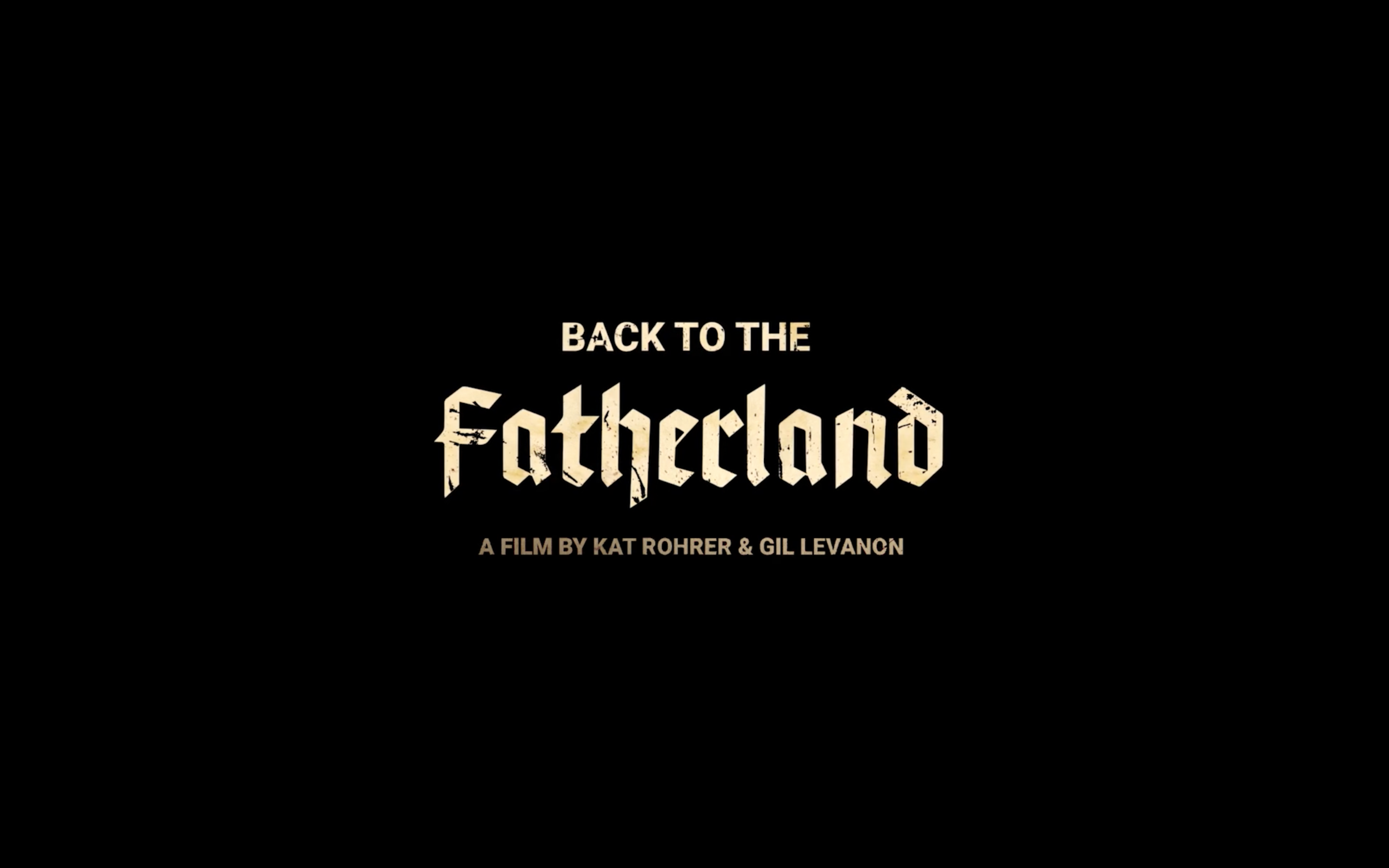 Film screening at JCC (Back to the Fatherland)