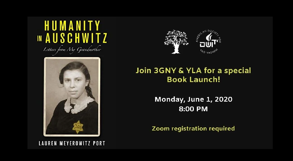 Book Launch - Humanity in Auschwitz by 3G Lauren Meyerowitz Port