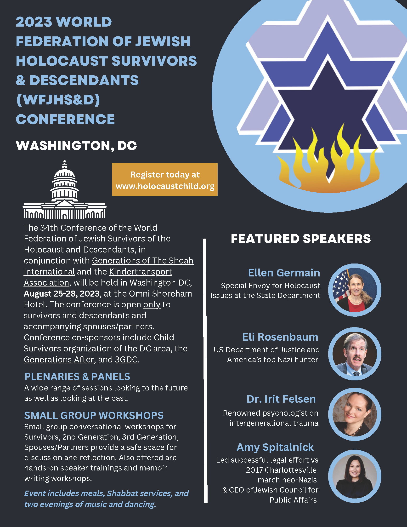 34th Annual Conference of the World Federation of Jewish Holocaust Survivors &amp; Descendants (WFJHS&amp;D)