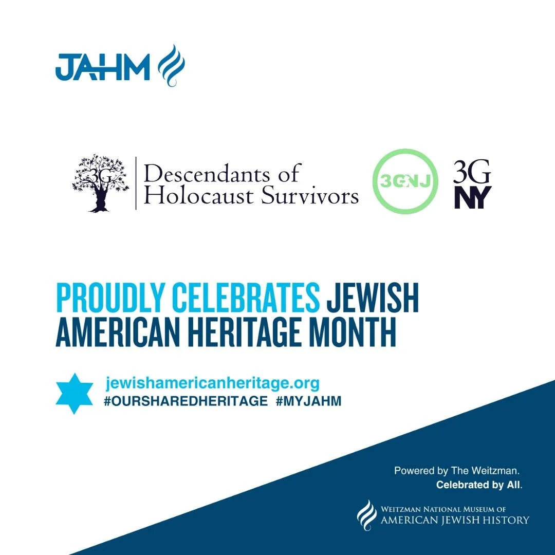 May is Jewish American Heritage Month! 

At 3GNY &amp; 3GNJ, we&rsquo;re proud to share our Jewish American stories with students every day. Our volunteers don&rsquo;t just speak about how their grandparents survived the Holocaust - they bring to lif