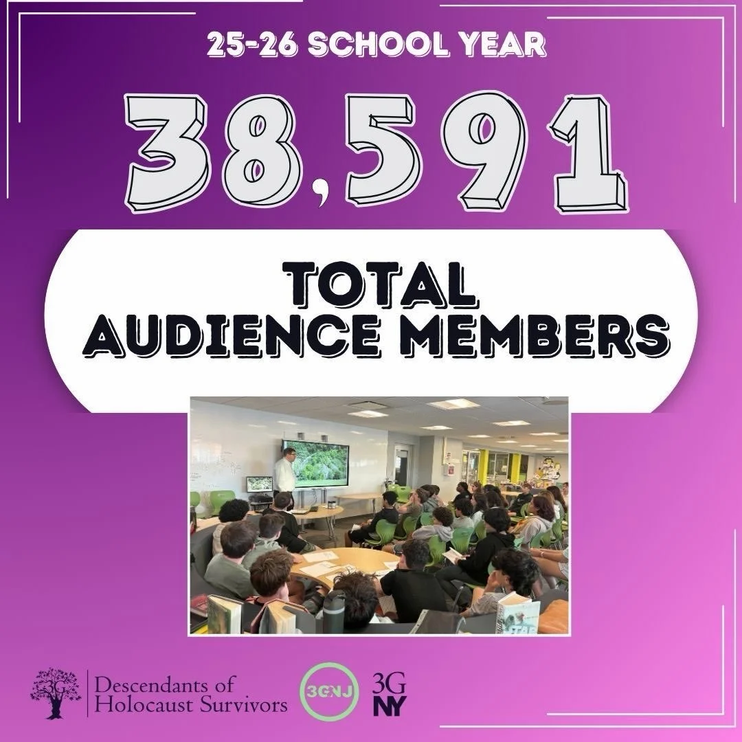 What a year!!!! 📝💫

The 2025-2026 school year was a record breaking year for 3GNY and 3GNJ. We are proud to have reached so many audience members across schools, community centers, libraries, and more.

A big thank you to our speakers! Throughout t