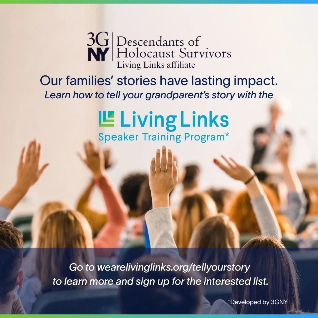 Learn to share your grandparent&rsquo;s story with other grandchildren of Holocaust survivors from NY, NJ, CT, and the Philadelphia area. There are just two seats left for the cohort starting next week! Please sign up before 5PM on Sunday, August 23r