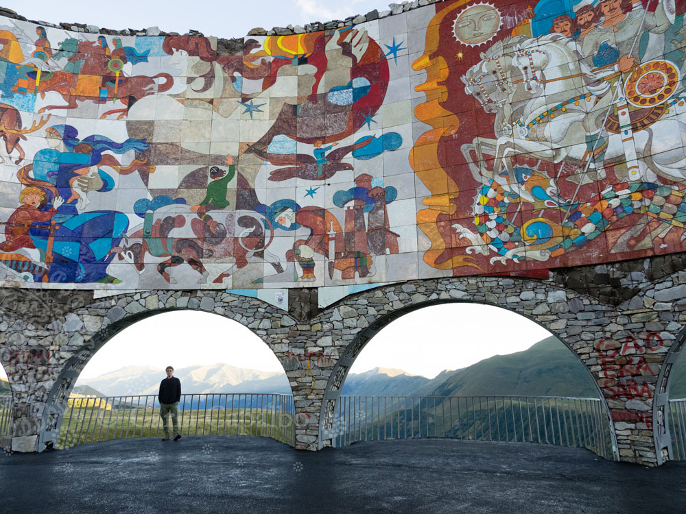   The vast Russian-Georgia Friendship Monument was built in 1983  