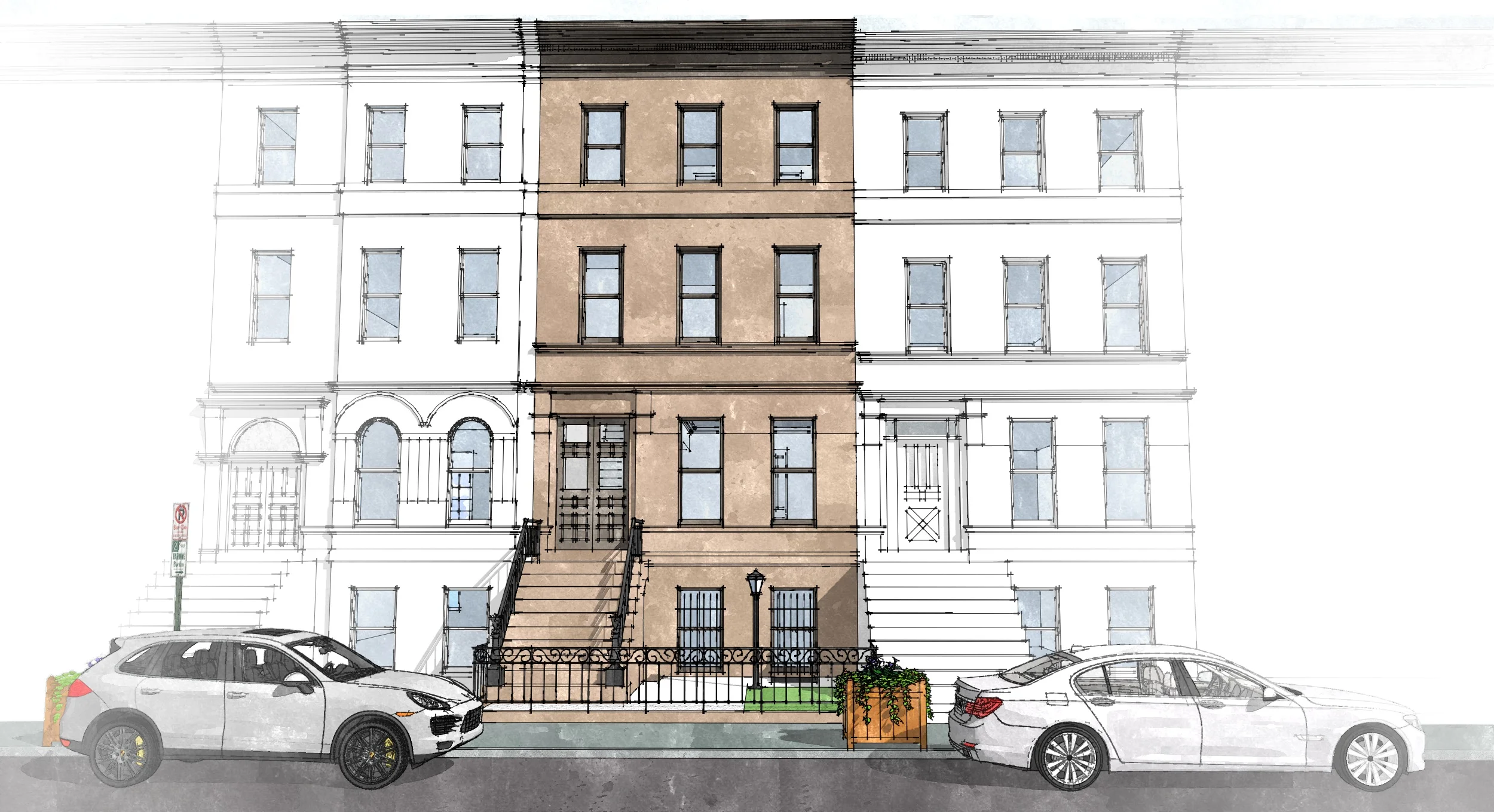 MacDonough Street Front Facade