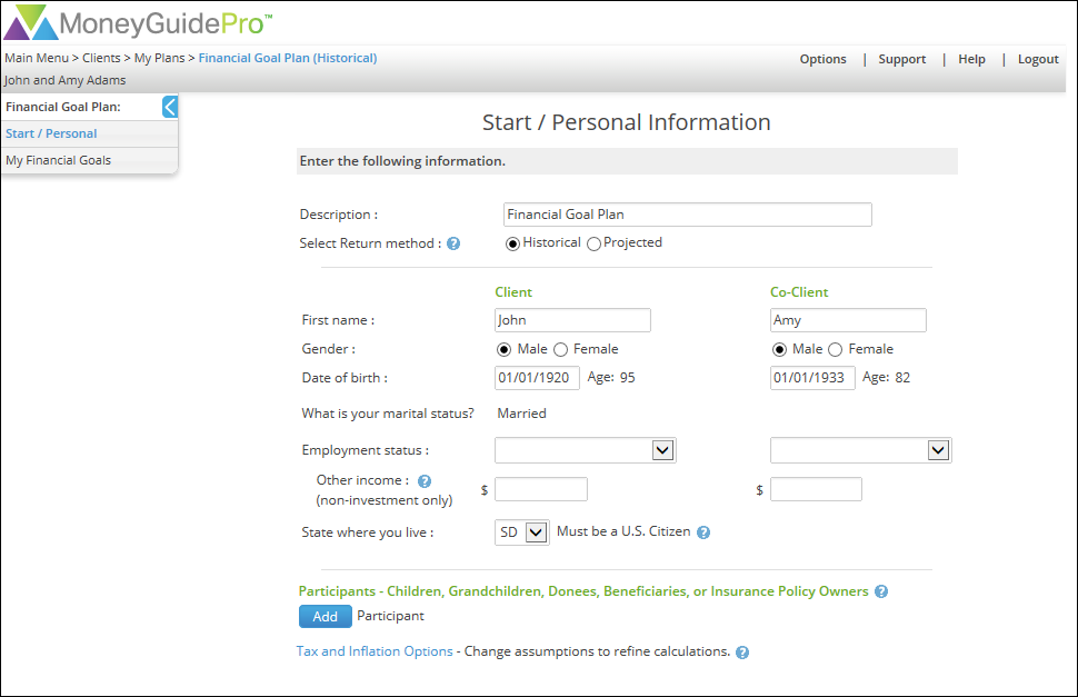 MoneyGuidePro Integration A financial planning integration that exports SmartOffice contact demographic and investment portfolio data into MoneyGuidePro. Create financial plans quickly by minimizing the need for manual data entry.
