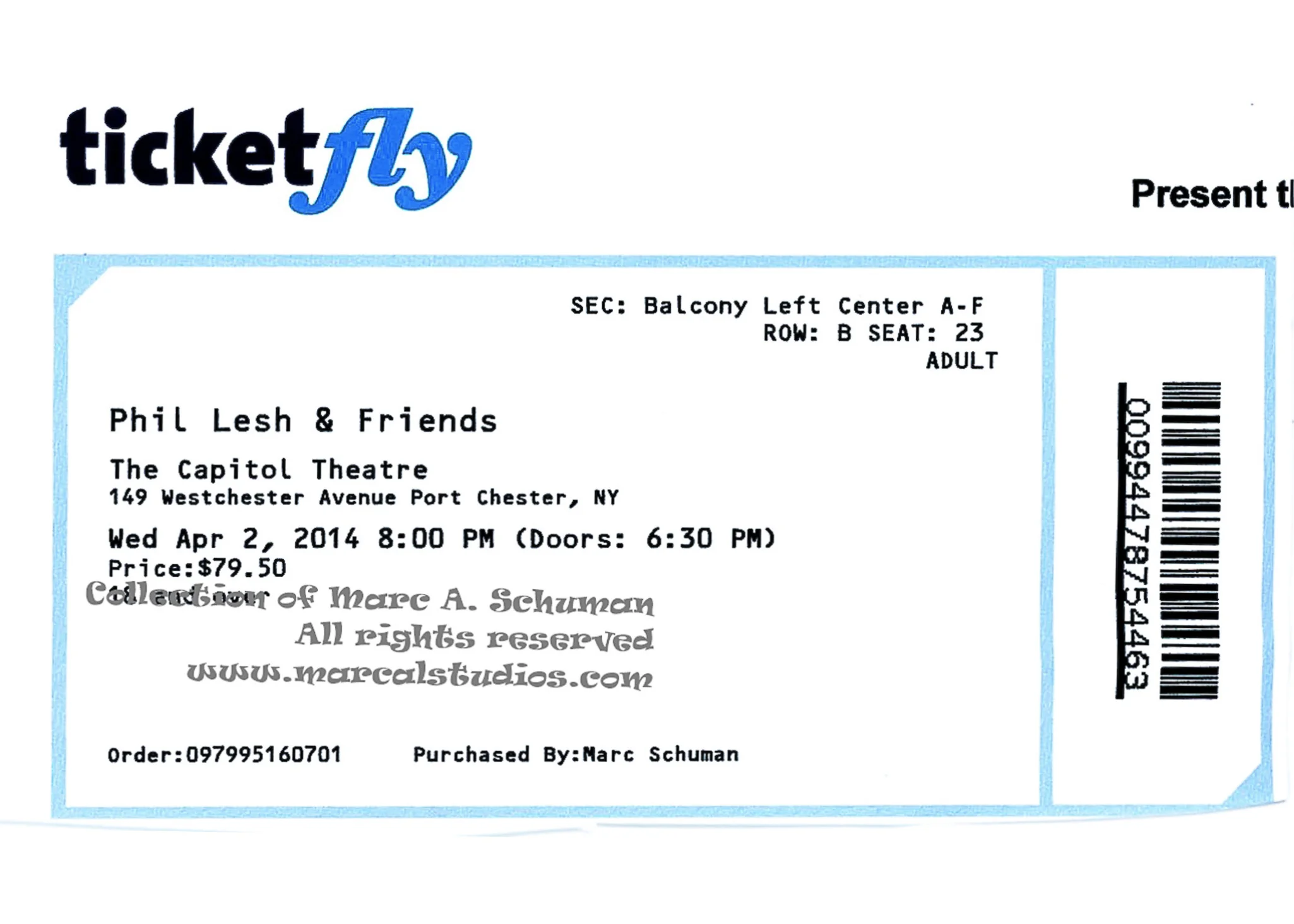 2014-04-02 Phil Lesh & Friends (with Boyd Tinsley)