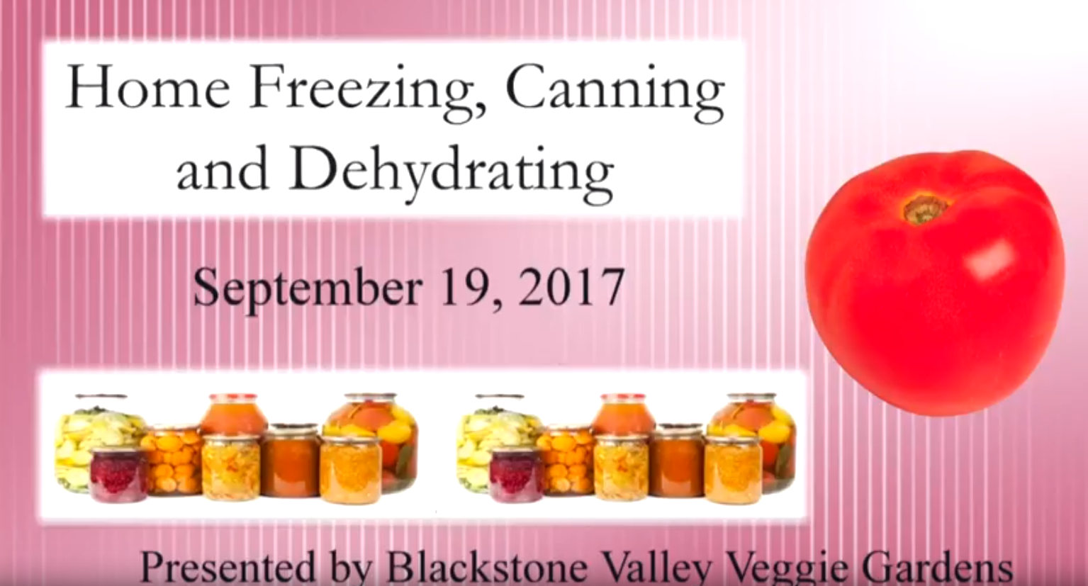 Home Freezing, Canning and Dehydrating