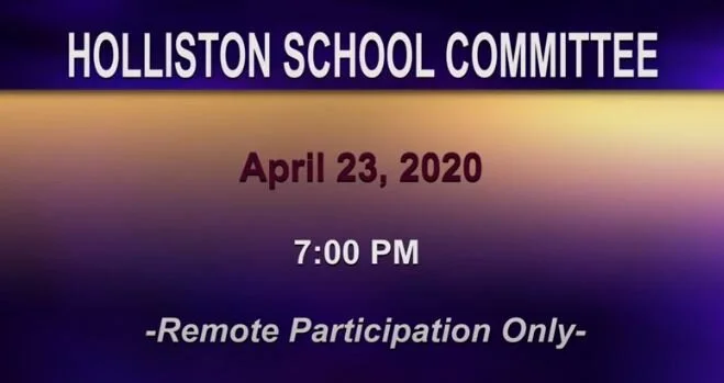 School Committee Meeting-April 23, 2020