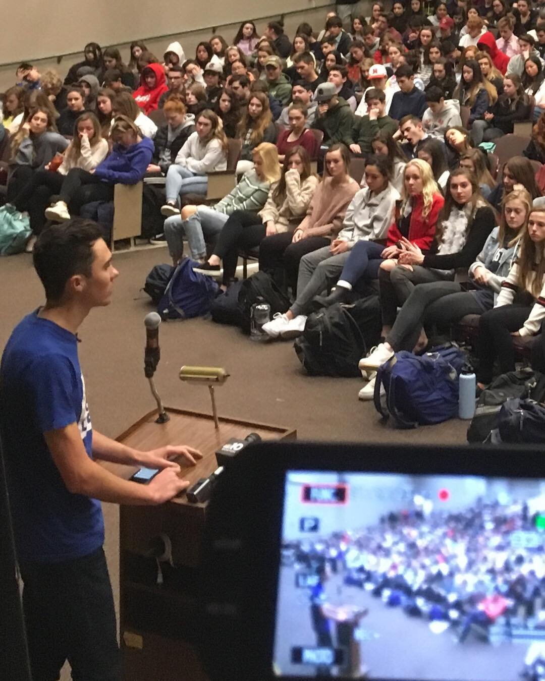 HCAT was at the inspirational talk by Parkland survivor David Hogg. Look for the edited recording next week.
