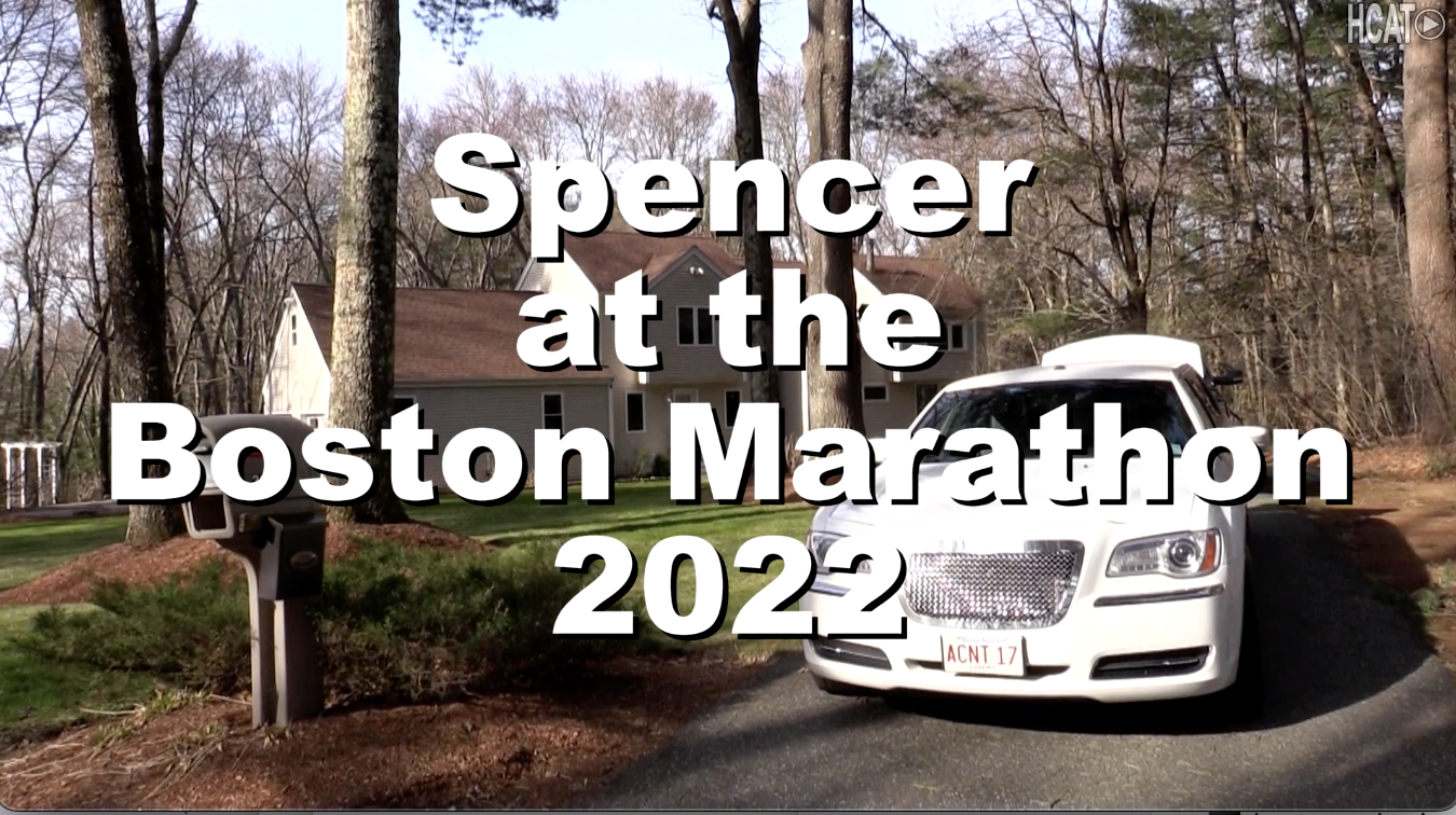 Spencer at the Boston Marathon 2022