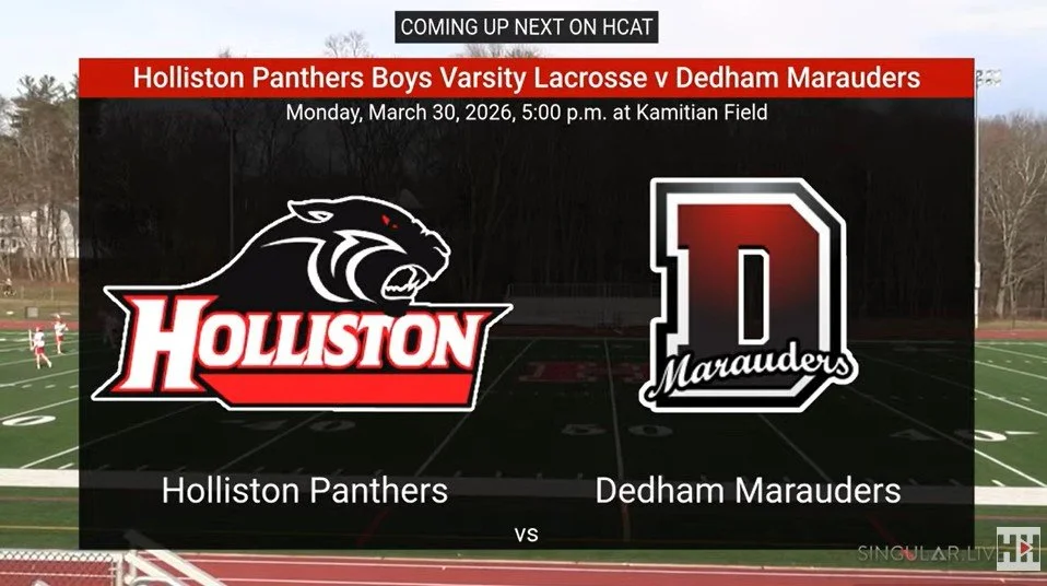 The Holliston Panthers Boys Lacrosse v Dedham Marauders at Kamitian Field on Monday, March 30, 2026.

Copy and paste the link to watch the game: https://www.youtube.com/live/ksMaKHOQr60?si=aJ-QzR1VRD8EC0rC

@hollistonhighschool @hollistonathletics @h