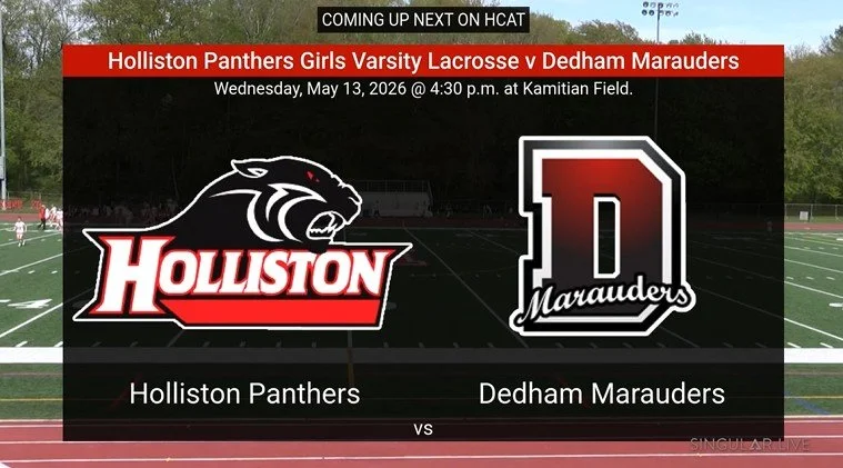 The Holliston Panthers Girls Varsity Lacrosse v Dedham Marauders at Kamitian Field on Wednesday, May 13, 2026. 

Copy and paste the link to watch the game:
https://www.youtube.com/live/MX5KCUbB2zo?si=weB41l9nl-4gpoYJ

@hollistonhighschool @hollistonh