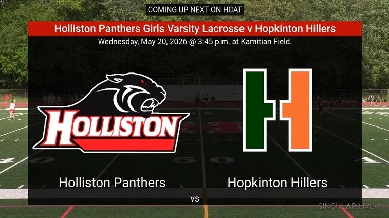 The Holliston Panthers Girls Lacrosse v Hopkinton Hillers on Wednesday, May 20, 2026.

https://www.youtube.com/live/-OqOlPV1dQ4?si=ZMVGA6o8bK0N6R6R

@hollistonhighschool @hollistonathletics @hollistonlacrosse @hopkinton_high_school @hillerathletics
