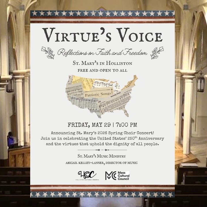 Virtue's Voice - Reflections on Faith and Freedom

Presented by The Adult and Children&rsquo;s Choirs of St. Mary&rsquo;s Church Friday, May 29th 2026 at 7:00 P.M.

https://youtube.com/live/RfLubID5D6g