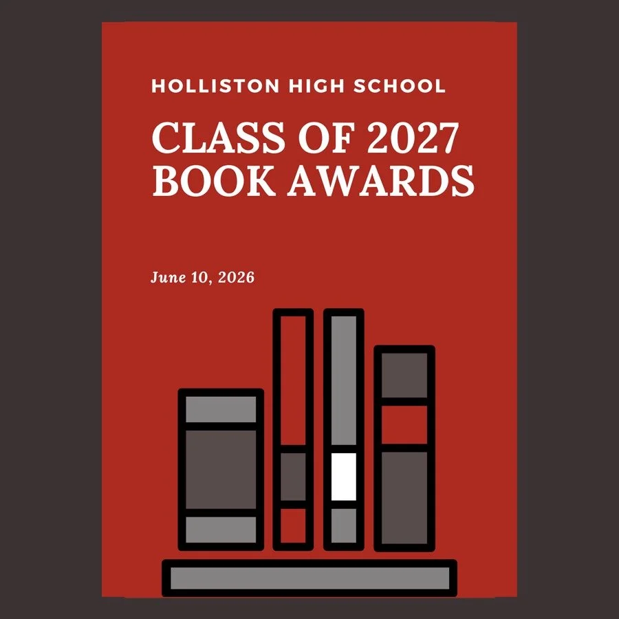 Then Holliston High School Class of 2027 Book Awards on Wednesday, June 10, 2026.

https://youtube.com/live/5BAm5c-QOts
