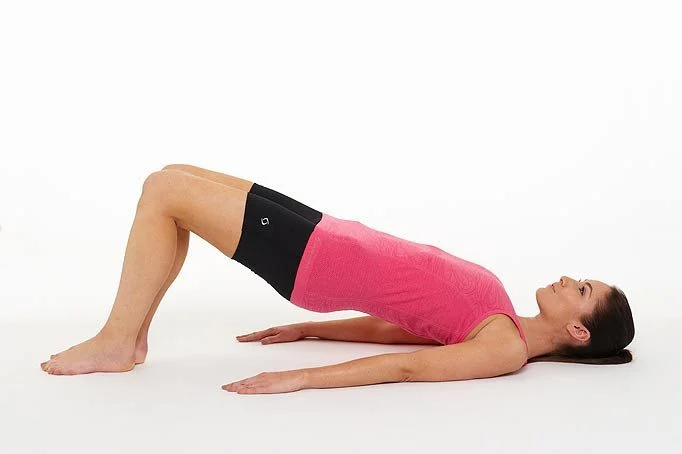 Bridge pose promotes strength and core stability while opening up the hips and creating centering and grounding