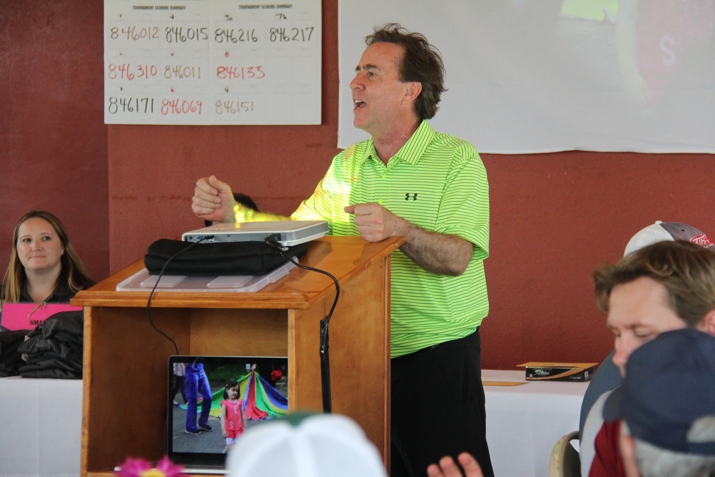 Dr. Kevin Seidler sharing an update on ServingHIM and the construction of our Guatemala Clinic.