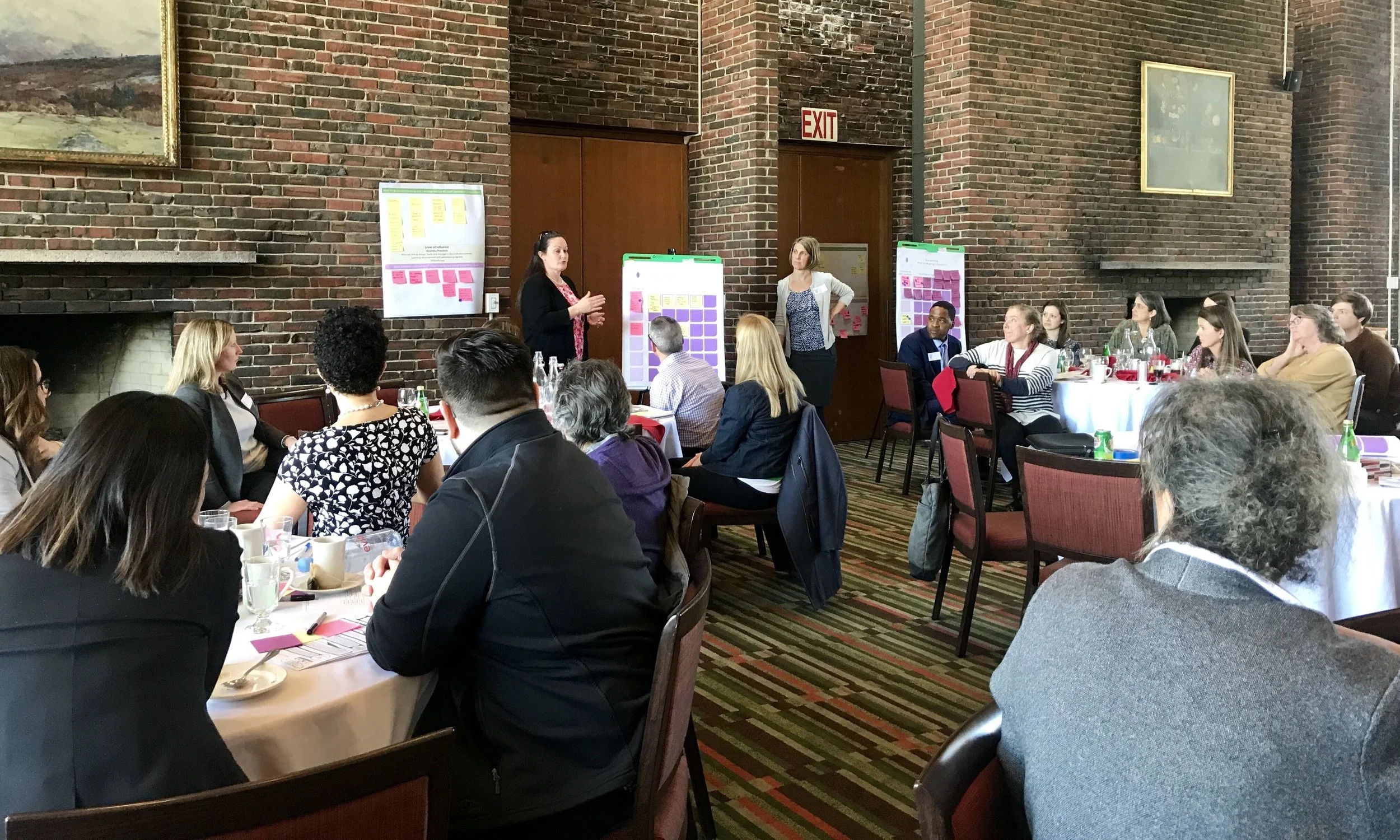 Attendees at the Wellesley College Diversity in Design and Construction symposium (photo by Haydée Casellas of Schwartz/Silver)