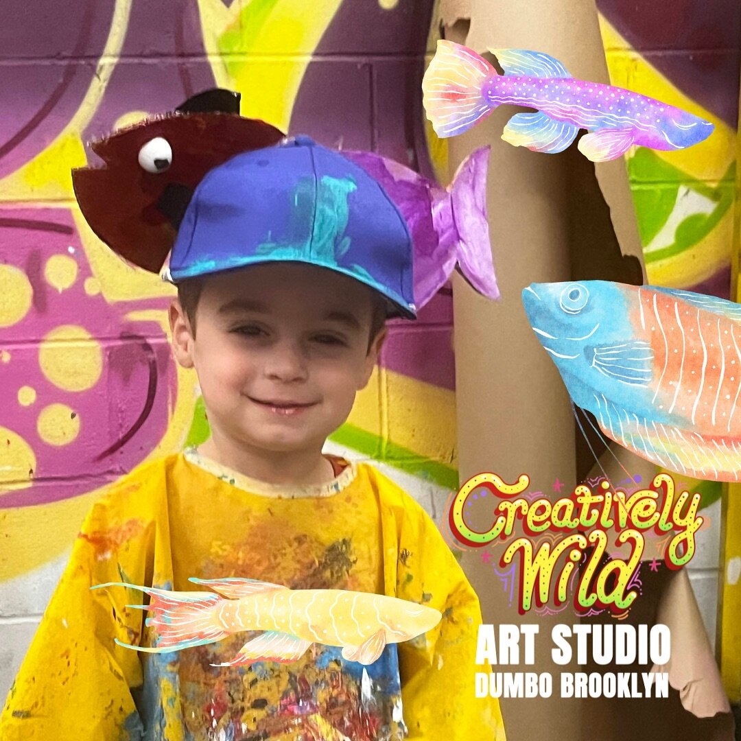 Cuteness alert!
When is a hat a fish? Creatively Wild Style that&rsquo;s all!

#CreativelyWild #ArtStudio #art #dumbobrooklyn #ArtforKids #KidsArt #DUMBOBrooklyn
#dumbokids #brooklyn99 #brooklynactivitiesforkids