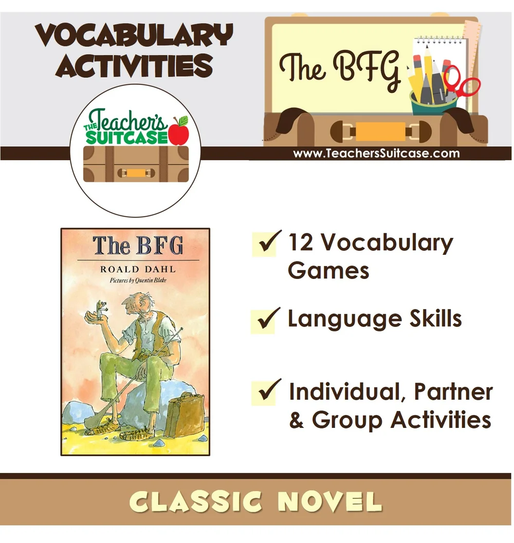 The BFG {12 FUN Vocabulary Games and Activities} — Teacher's Suitcase