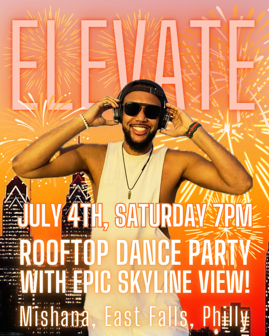 fourth 4th of july dance party philly skyline fireworks best view philadelphia east falls