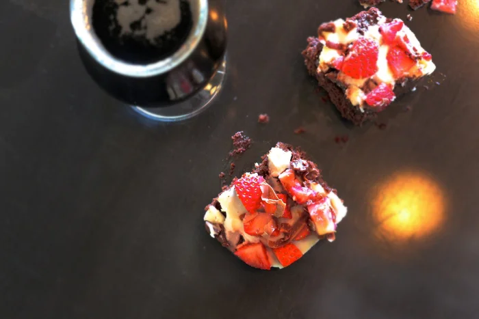 Pistolero Porter Chocolate Covered Strawberry Brownies