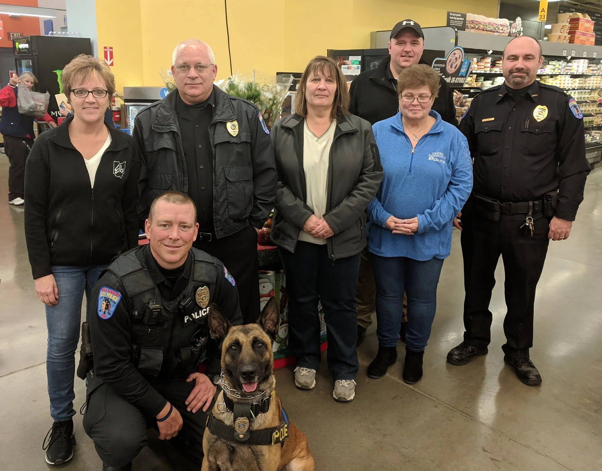 Pictured with the USPD representatives is PER Amy Ratliff.