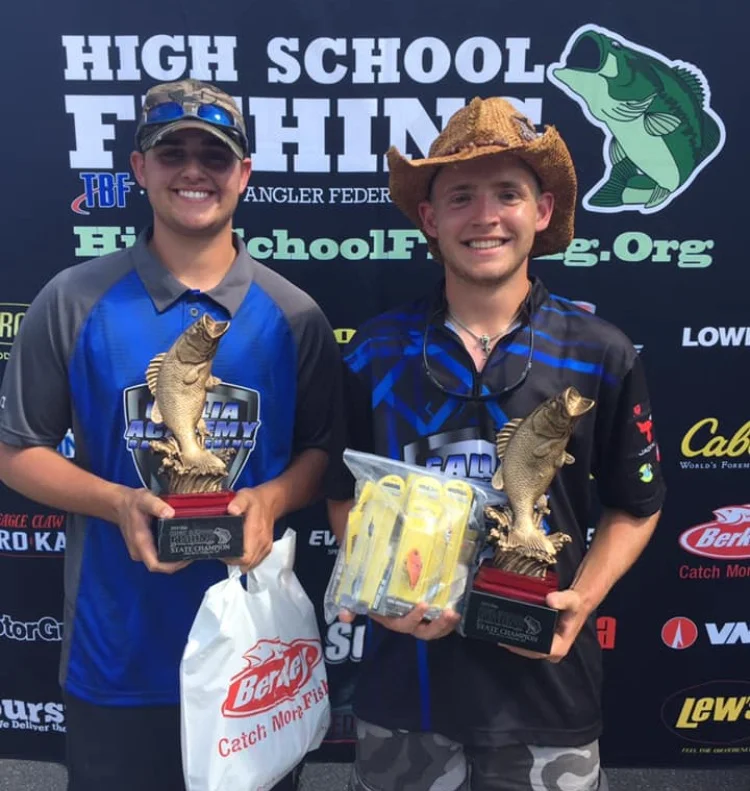 Pictured from left, displaying their awards are Josh Faro and Wyatt Sipple.
