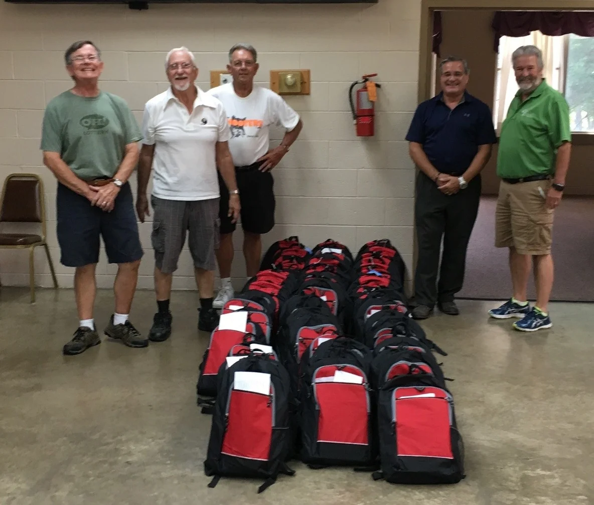 Pictured from left: Athens Elks Jim Balding, Joe Vassallo, Tim Lairson, Glen Hanson and with SE Ohio Youth Mentoring Jim Salzman.