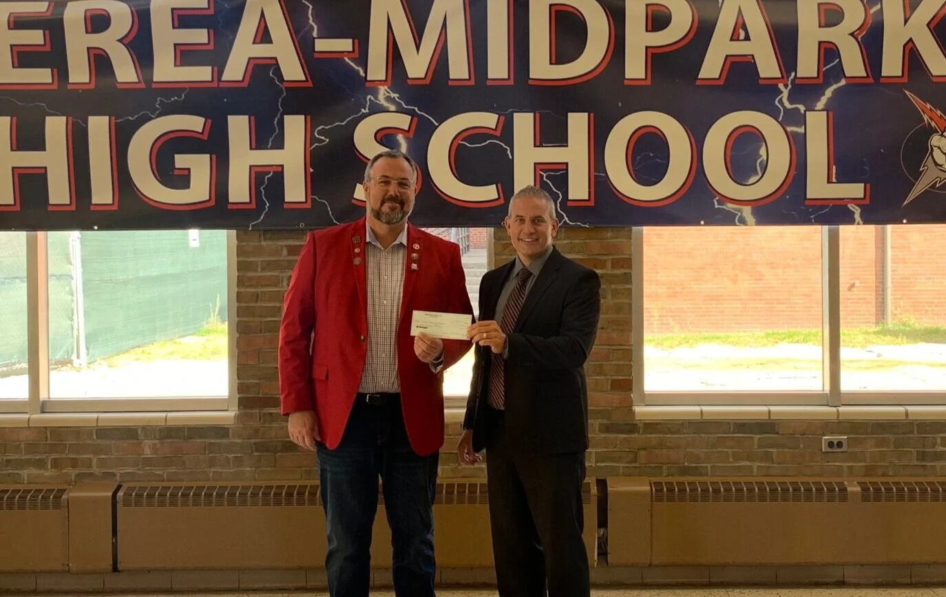 From left: Richard Threadgill, PER, and Mark Mucha, Assistant Principal Berea-Midpark High School.