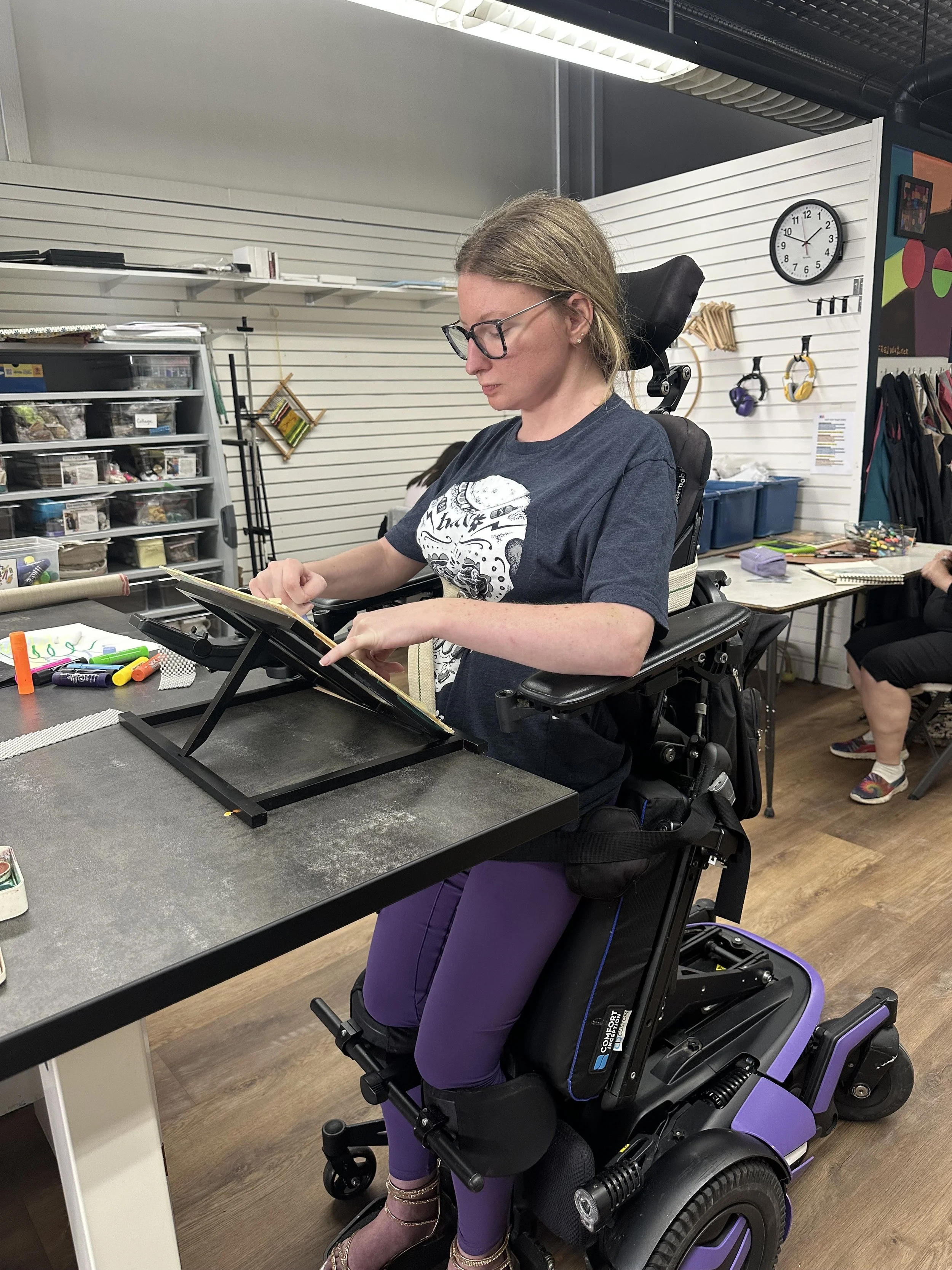Two Inches from Exclusion to Inclusion: Norwalk Elks Provides New Tables To Transform Art Studio